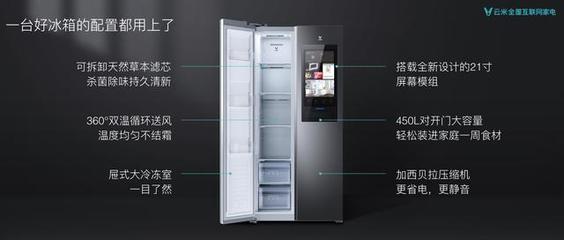 云米450L对开门大屏智能冰箱 AWE半价狂欢，智能生活一步到位